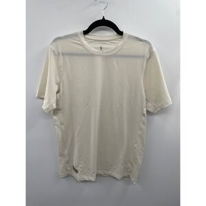 NWT Tracksmith Twilight T-Shirt Men's Small Ivory Short Sleeve Pullover Summer